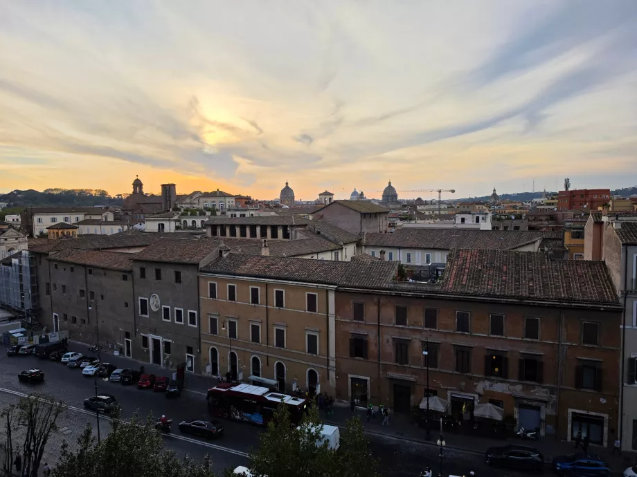 Point de vue sur la Piazza del Campidoglio