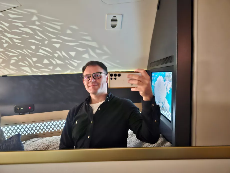 Moi dans la chambre de la Résidence
