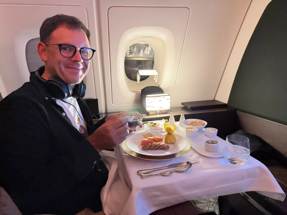 J'apprécie le service de caviar