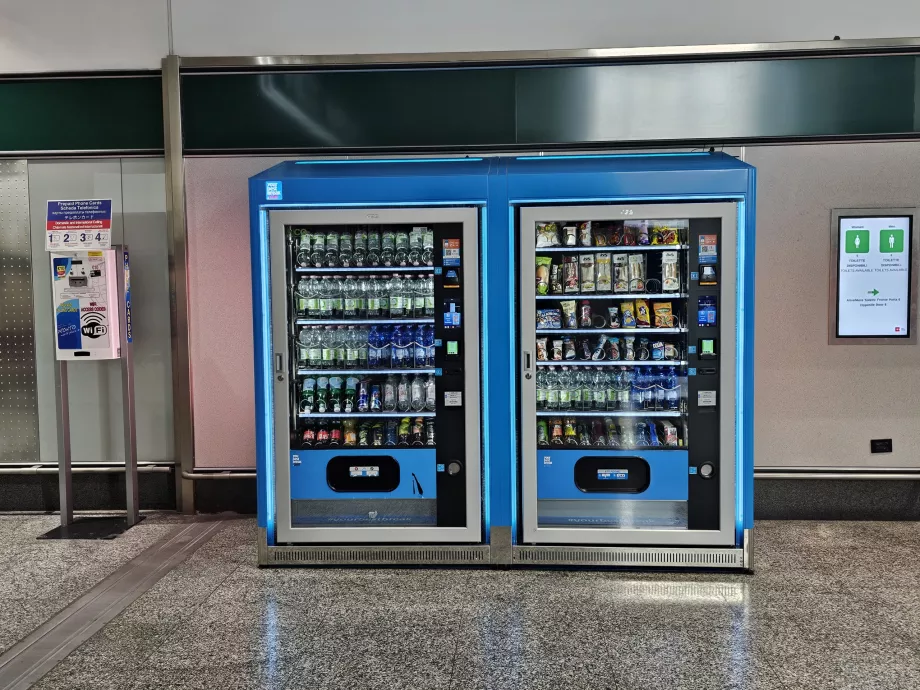 Distributeurs automatiques de boissons et de sandwichs