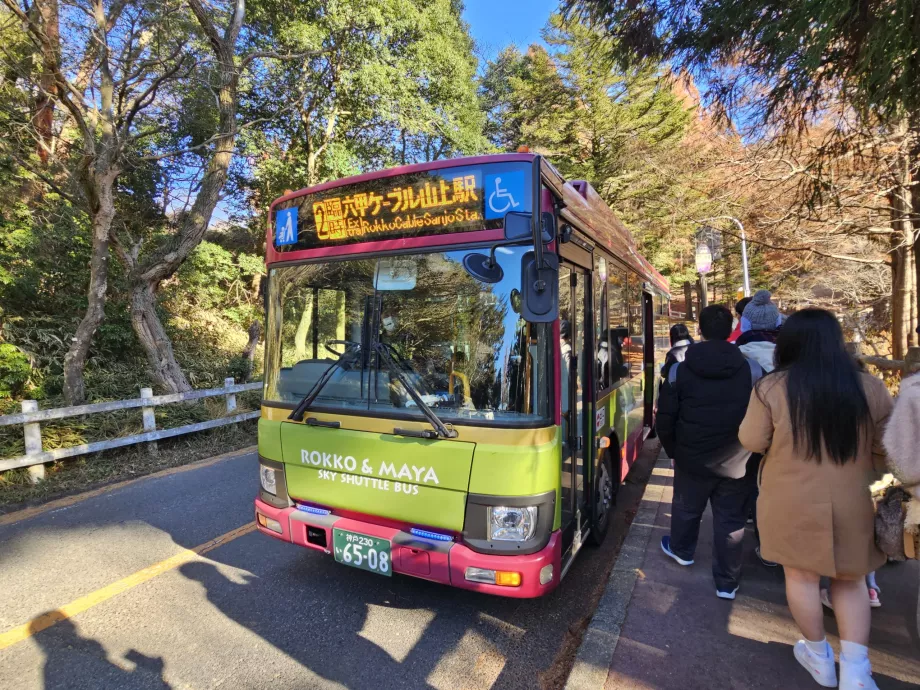 Bus dans la région du Mont Rokko