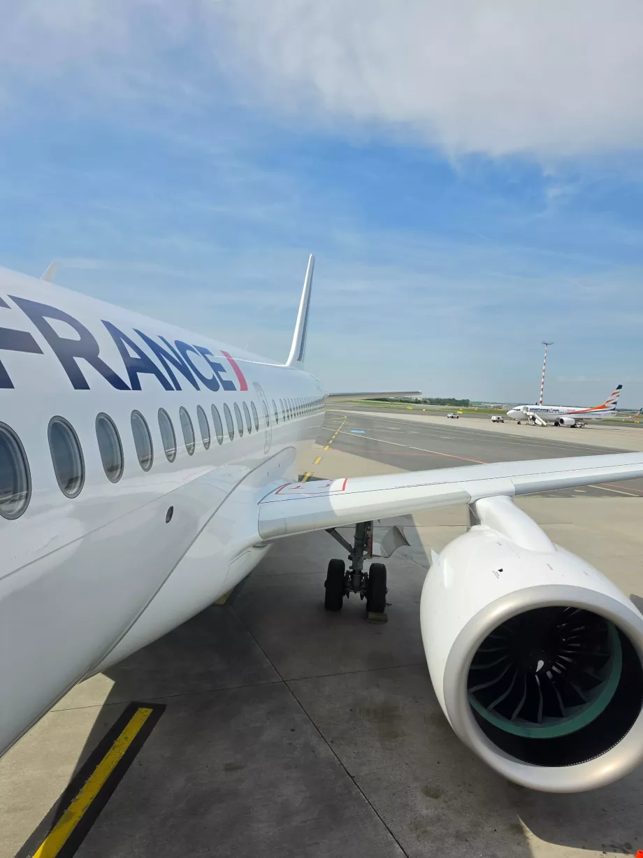Embarquement dans l'avion