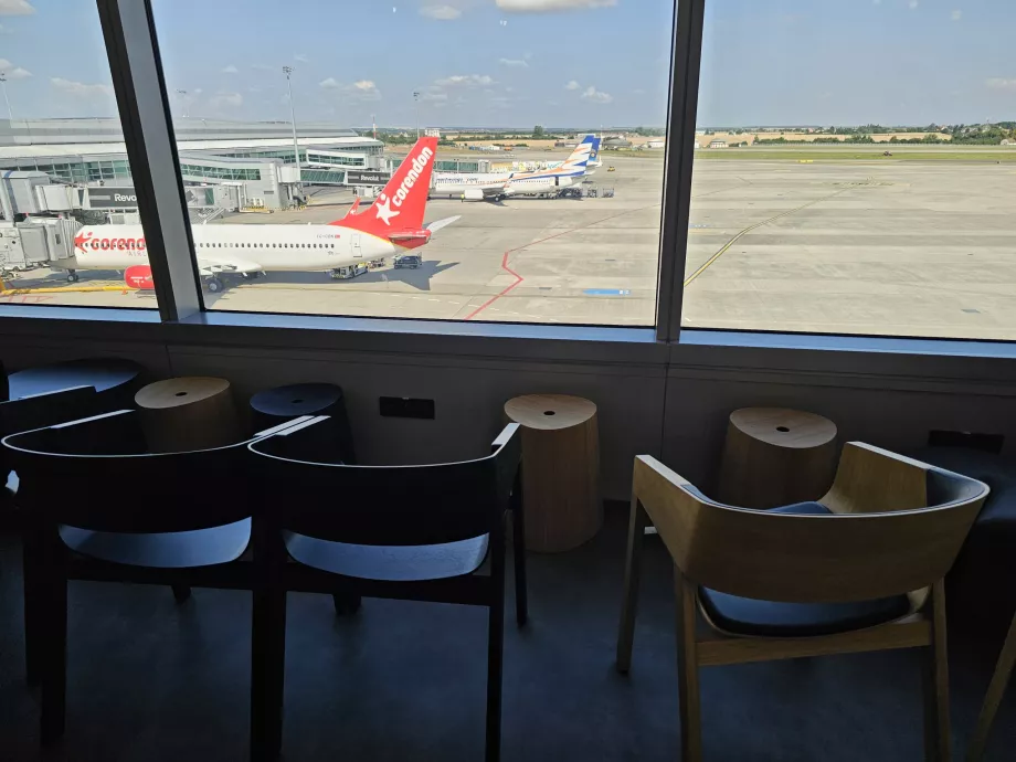 Vue de l'avion depuis le salon