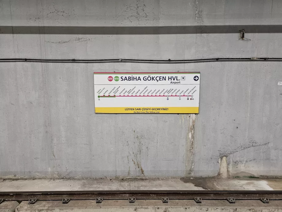 Station de métro de l'aéroport Sabiha Gokcen