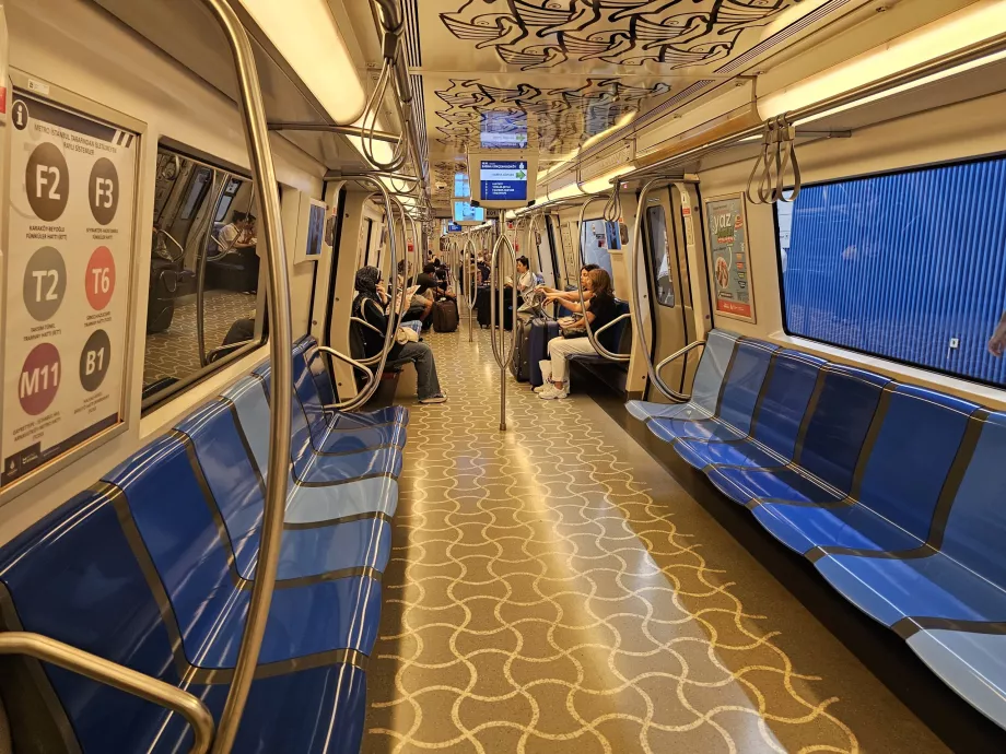 Intérieur de voiture Metro
