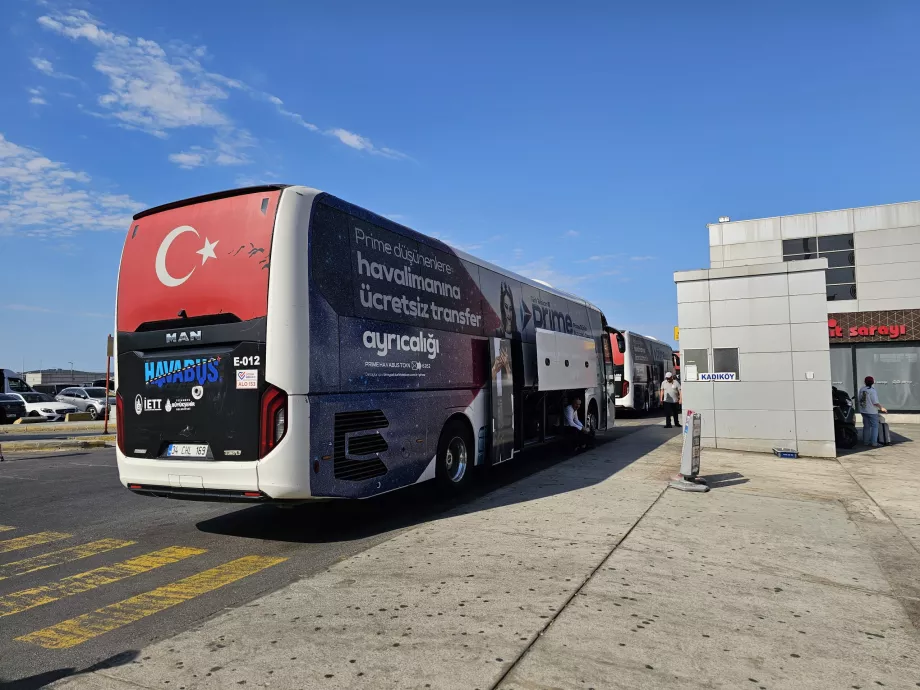Havabus s'arrête en direction du centre