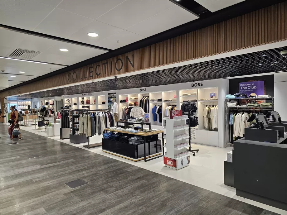 Boutiques de luxe, zone de transit
