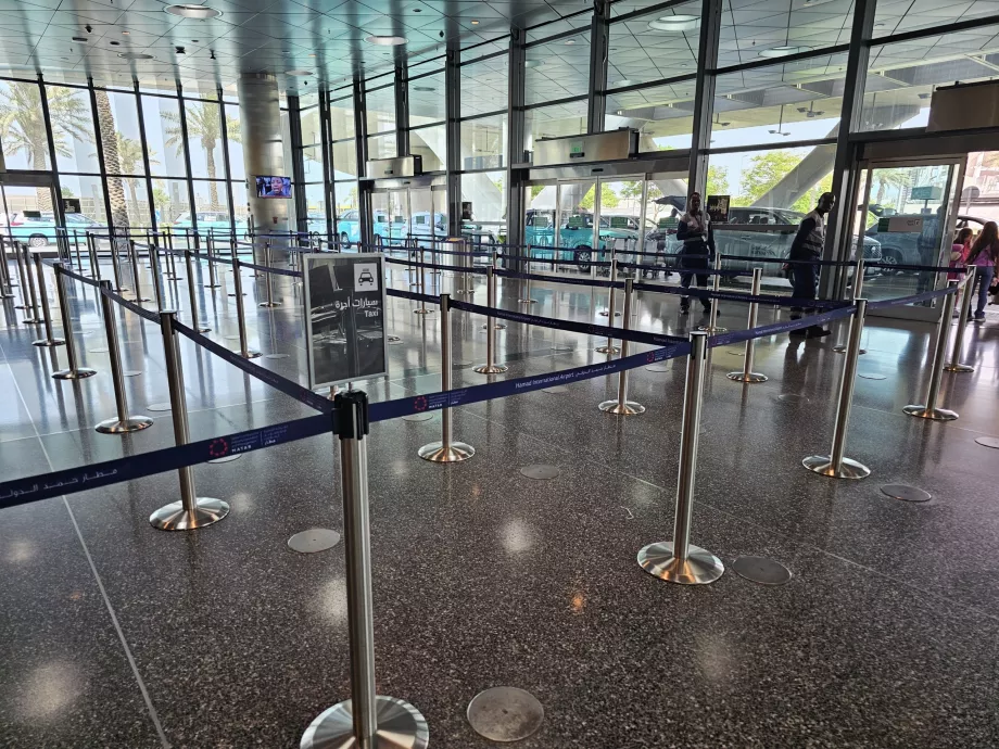 File d'attente pour les taxis
