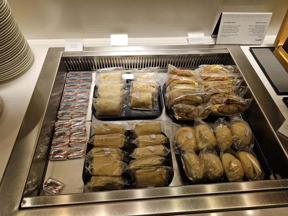 Baguettes et wraps emballés