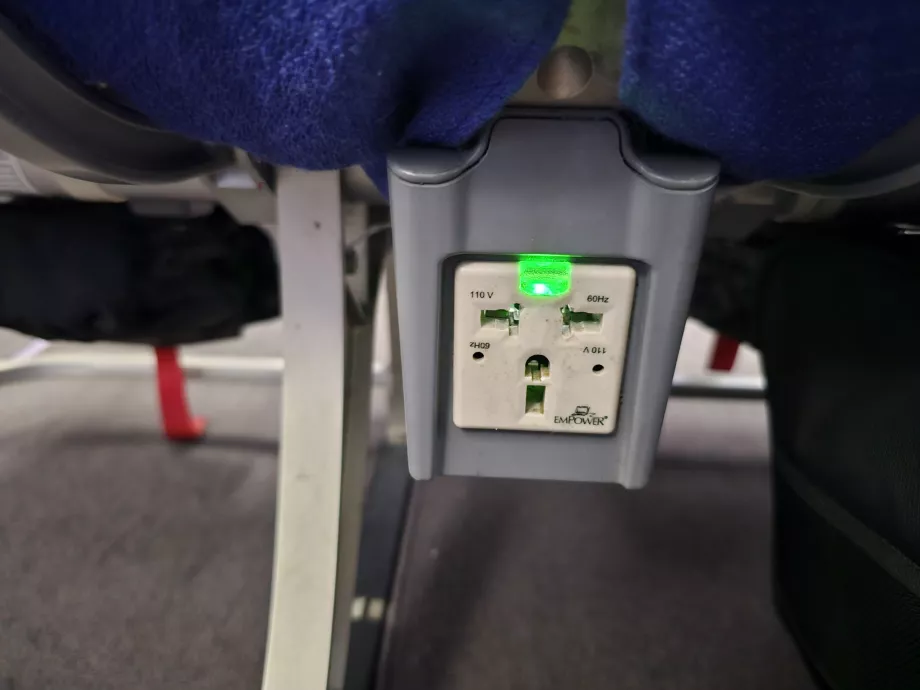 Prises électriques sur l'Airbus A330