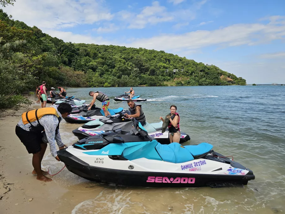 Arrêt pendant le trajet de Koh Samui à Pig Island