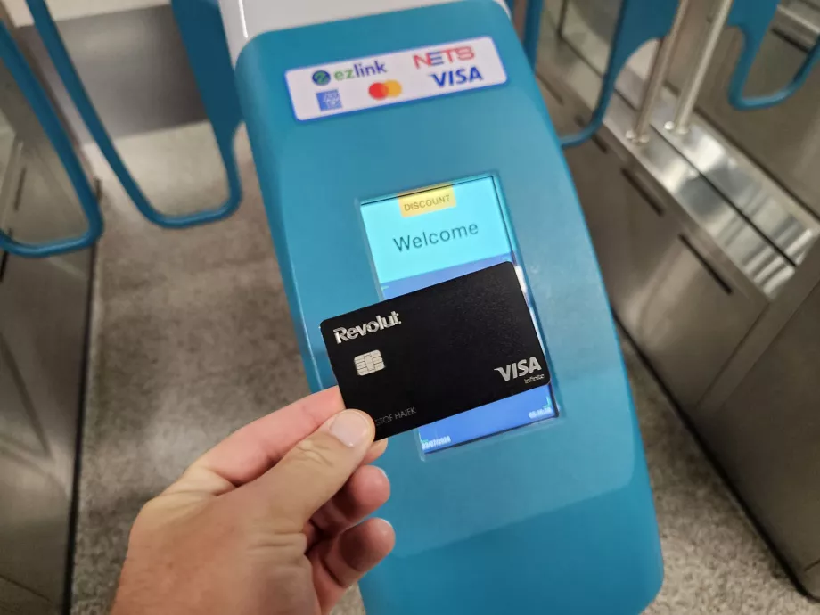 Payer par carte dans le métro